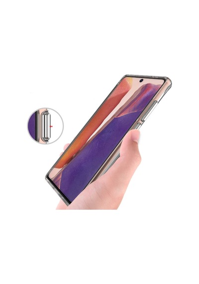 Samsung Uyumlu Galaxy Note 20 Kilif Seffaf Sararmaz Gard Silikon 367522968