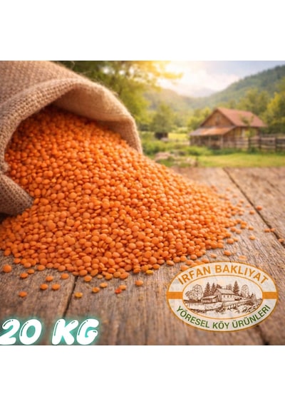 Kırmızı Mercimek 20 Kg Köy Malsulü