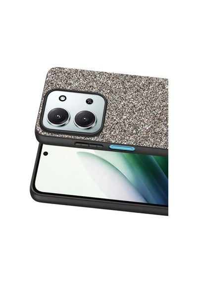 Onegif Xiaomi Redmi 15c 4g Bright Simli Kapak - Gümüş 0.2M-Çok Renkli