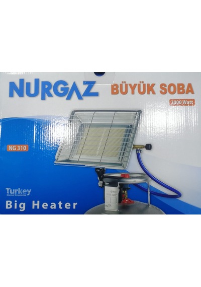 Nurgaz Tüplü Büyük Soba+Dedantör Seti