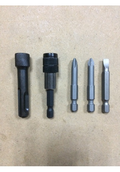 Master Sds Plus Adaptör Bits Adaptör ve Uç Yıldız Seti 5 Parça