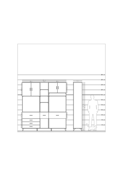 Hyperion Dolap 11 Raflı 6 Çekmeceli 4 Kapaklı 220x44x243 Antrasit-antrasit/antrasit Antrasıt/antrasıt - Antrasıt Hyperion Dolap 11 Raflı 6 Çekmeceli 4 Kapaklı 220x44x243 Antrasit-antrasit/antrasit Antrasıt/antrasıt - Antrasıt