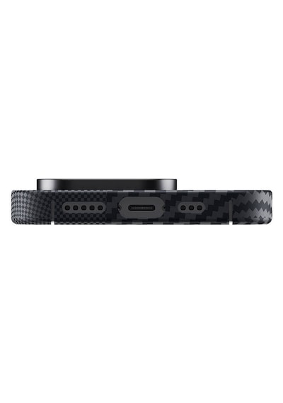 Apple Uyumlu iPhone 15 Pro Max Kılıf Magsafe Şarj Özellikli Karbon Fiber Benks Montage Armorair 600d Kevlar Kapak