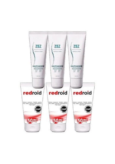 Süper Kaz Gagası Kremi 3x100 Ml +redroid Bakım Krem 3x50 Ml