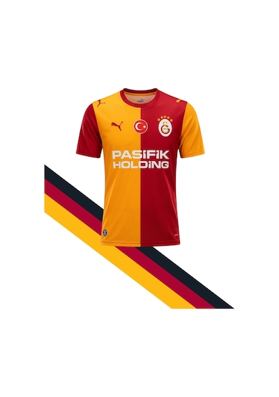 Galatasaray Lisanslı Puma 2026/2027 İç Saha Parçalı Çocuk Forma Kırmızı - Sarı