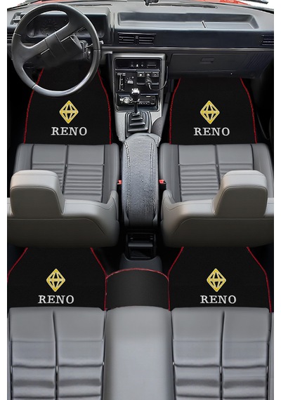 Renault Broadway R9 R11 Spring Fairway Flash Uyumlu Elmas Logolu 5 Li Oto Halı Paspas Seti