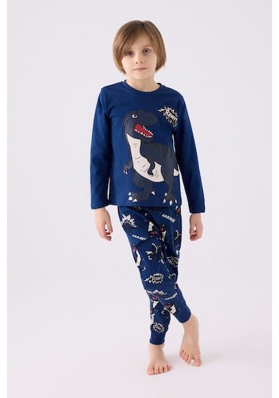 Rolypoly Erkek Çocuk İndigo Pijama Takım 3428 001