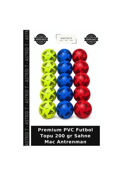 Premium Pvc Futbol Topu 200 Gr Sahne Mac Antrenman Çok Renkli