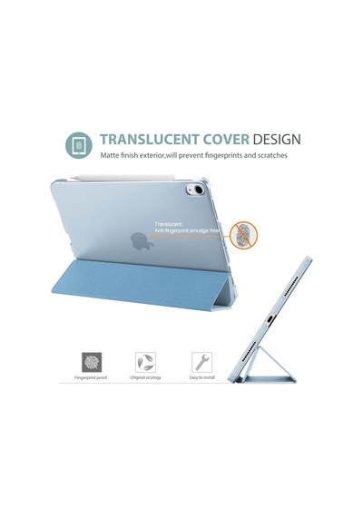 Apple Uyumlu iPad Air 4/5. Nesil 10.9" Kılıf Pu Deri Smart Standlı Case 10.nesil Değildir Kılıf