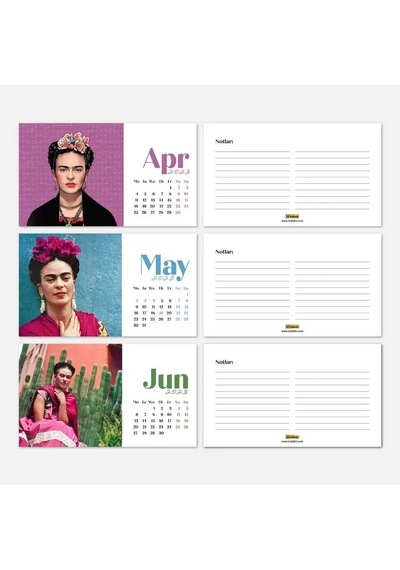 Frida Kahlo Masa Takvimi - 2027 Takvimi