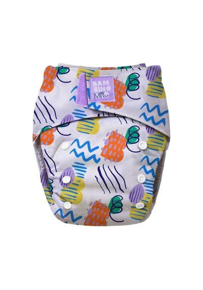 Bambino Mio Yıkanabilir Bebek Bezi 0-54 Ay Scribble Standart