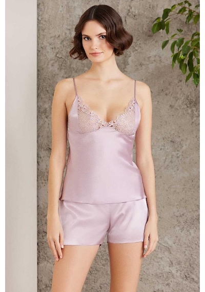Pierre Cardin 6005 Kadın Saten Dantelli 6'lı Set-rose Rose