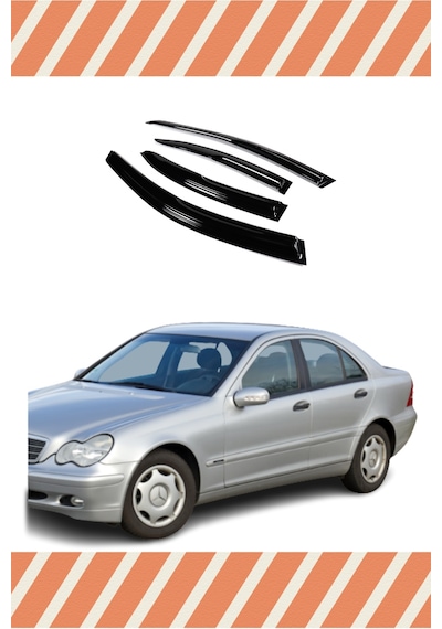 Mercedes C (W203) 2000-2007 Modellerine Özel 4'lü Mügen Tip Cam Rüzgarlığı