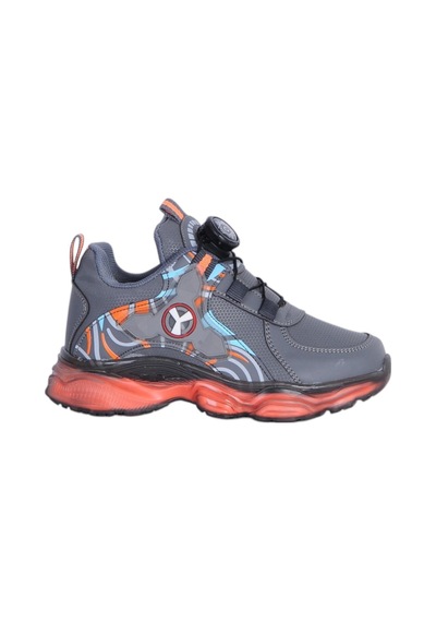 Ayakcenter Yido 070 Füme Akıllı Bağcıklı Erkek Çocuk Spor Ayakkabı