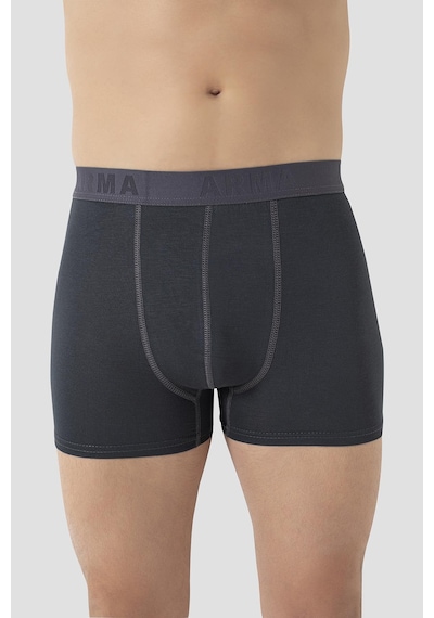 Arma Yıldız Erkek Bambu Büyük Beden Boxer Füme 10'lu Paket Füme