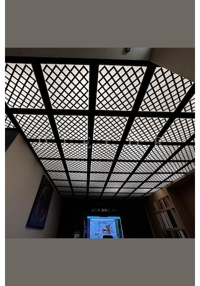 Diecor Led Döşenebilir Asma Tavan Uyumlu 60 60 Tavan Paneli Siyah 60 X 60 Model:xa14