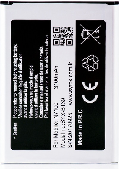 Syrox Note 2 N7100 3100Mah Batarya B139