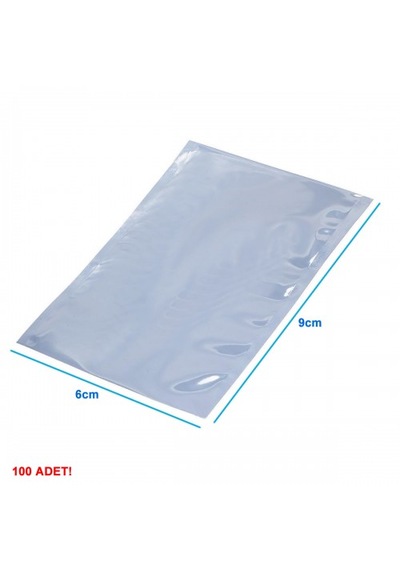 6x9 Cm Antistatik Kilitsiz Esd Poşet Anti-statik Poşet 100 Adet