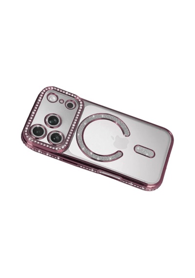 Newface Apple, Uyumlu iPhone 17 Pro Joke Simli Magneticsafe Kılıf - Pembe