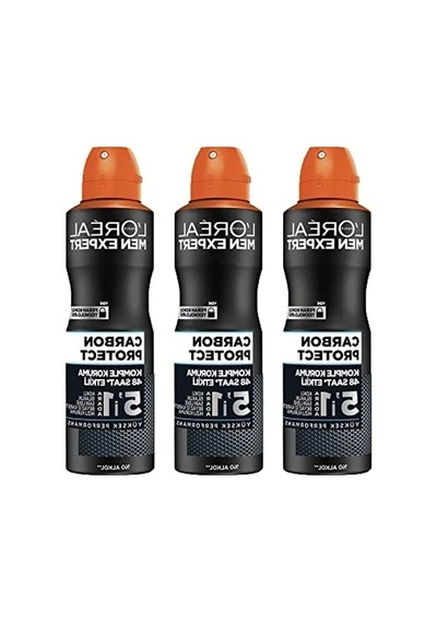 3'lü Deodorant Seti - Men Expert Karbon Koruma