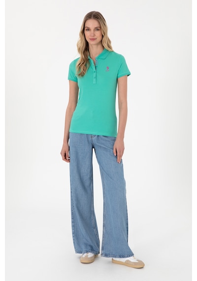 U.S. Polo Assn. Kadın Mint Basic Polo Yaka Tişört 50300896-VR090