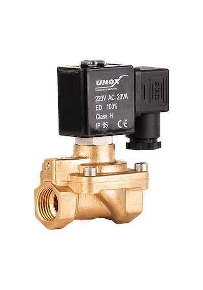 Unox Buhar Normalde Kapalı Solenoid Valf (0,5-6 BAR)