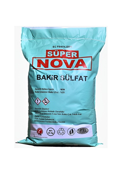 25 Kğ Bakır Sülfat - Cuso4 - Nova 25 KG
