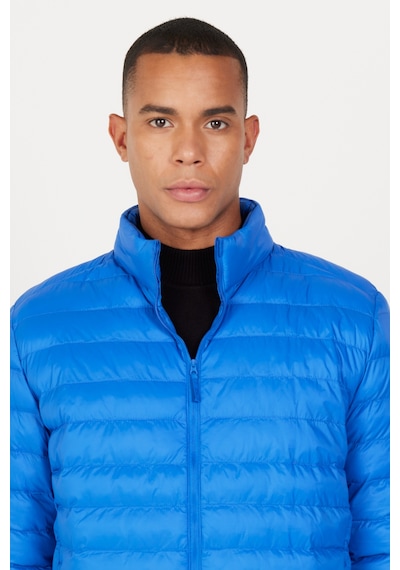 AC&Co / Altınyıldız Classics Erkek Saks Standart Fit Normal Kesim Dik Yaka Mont Saks