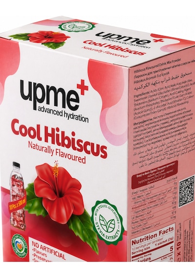 Cool Hibiscus Hibiskus Aromalı İçecek Tozu 10'lu Paket Vitamin C Stevia Doğal Aroma Diğer