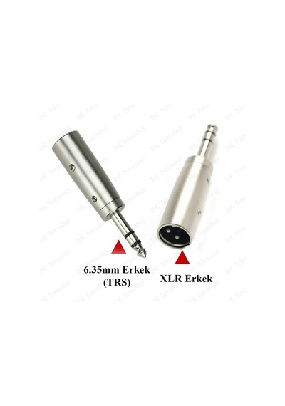 3-Pin Xlr Erkek To 6.35Mm Stereo Erkek Ses Kablosu Mikrofon Adapt