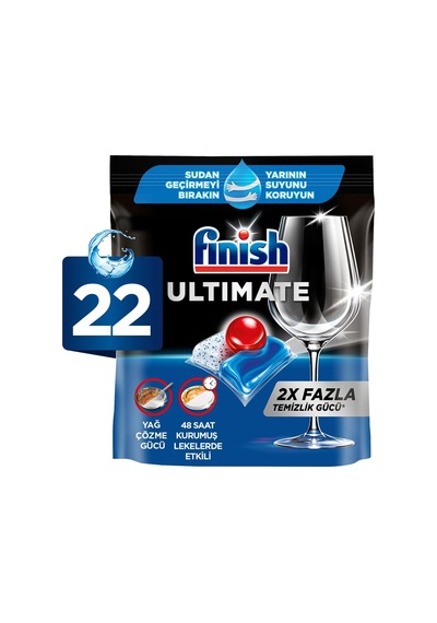 Ultimate 22 Kapsül Bulaşık Makinesi Deterjanı Tableti 1 X 22 Kapsül