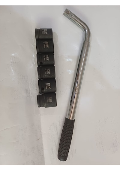 Teleskopik Bijon Anahtarı, 45cm Kol Ve 1/2 Lokmalar
