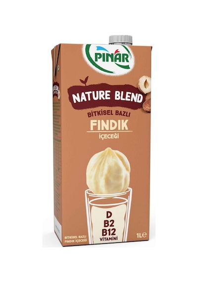 Nature Blend Bitkisel Bazlı Fındık İçeceği 1 L Vegan Laktozsuz X 4 Adet
