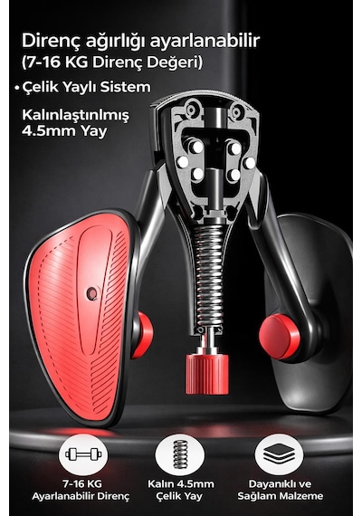 Valkyrie Ayarlanabilir Pelvik Iç Bacak Egzersiz Aleti Kegel Egzersiz Kalça Basen Egzersizi 7-16kg Siyah