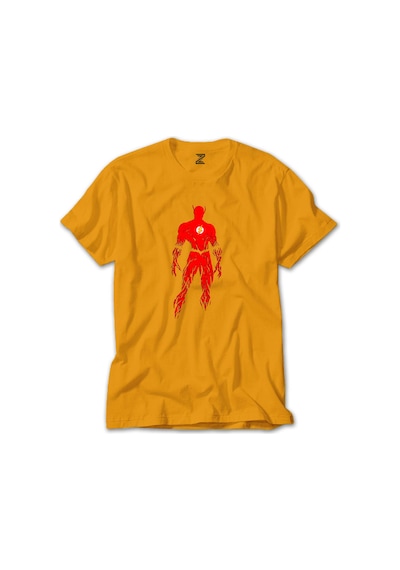 Flash Grunge Sarı Tişört Sarı
