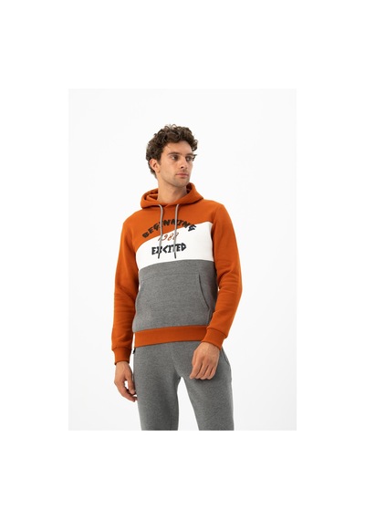 AR-MA Arma Erkek Kanguru Cepli Kapüşonlu Sweatshirt K24254928701 Pembe