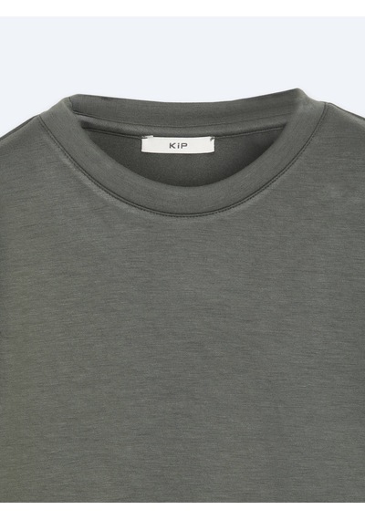 Kip Haki Düz Sweatshırt