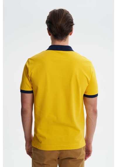 AR-MA Arma Erkek Regular Fit Likralı Pike Polo Yaka Tişört Y27374308601 Sarı