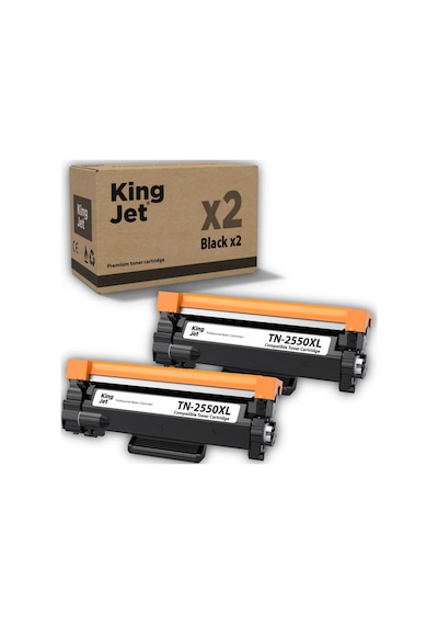Kingjet Brother Uyumlu Tn-2550xl Yüksek Kapasiteli 2'li Paket Uyumlu  Toner