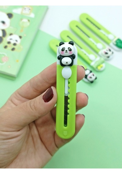 Mini Şekilli Falçata Maket Bıçağı - Sevimli Panda