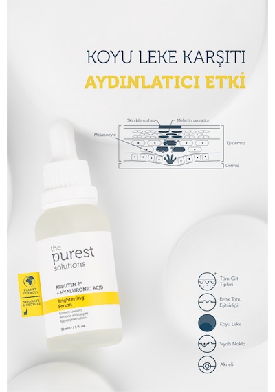 The Purest Solutions Aha Bha Ve Arbutinli Içerikli Aydınlanmaya Y