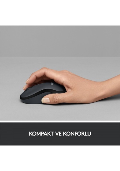 LOGITECH M220 Kablosuz Sessiz Optic Gri / Si  ah Mouse 910-004878