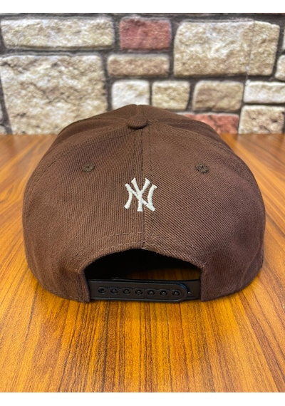 Hamze Ny New York Nakış Hip-hop Snapback Rapper Basket Beyzbol Şapka Cap Kahverengi