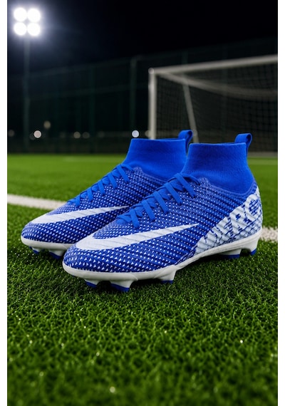In Step Vortex Futbol Kramponu Çoraplı Bilekli Bağcıklı Dişli Taban Halı Saha Ve Çim Saha Krampon Mavi Beya Mavi Beyaz In Step Vortex Futbol Kramponu Çoraplı Bilekli Bağcıklı Dişli Taban Halı Saha Ve Çim Saha Krampon Mavi Beya Mavi Beyaz