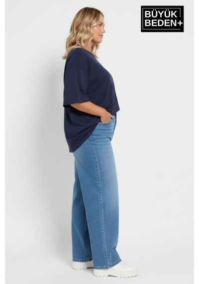 Superlife Büyük Beden Kadın Basic 3xl-6xl Bisiklet Yaka 3'lü Tişört Seti Spr26btsk510+3 Whıte-navy-black Superlife Büyük Beden Kadın Basic 3xl-6xl Bisiklet Yaka 3'lü Tişört Seti Spr26btsk510+3 Whıte-navy-black