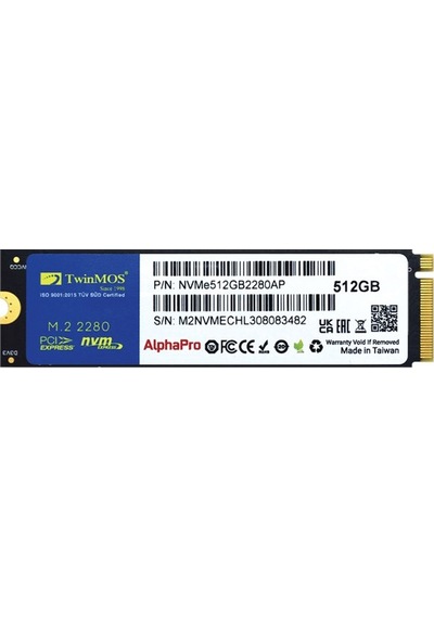 Twinmos Alphapro 512gb Nvme M.2 Ssd 3600/3250mb/s