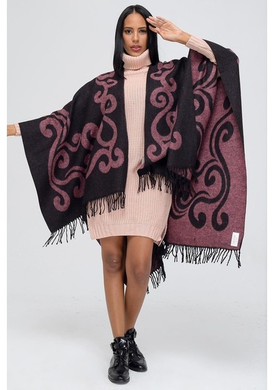 Forum Fashion P001 Salma Desenli Jakarlı Panço