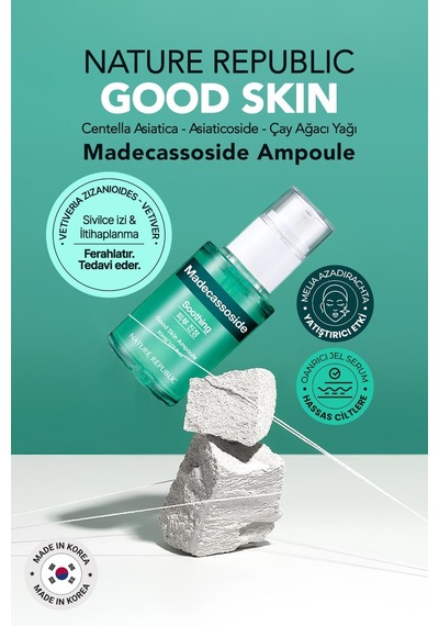 Nature Republic Hassas Ciltler İçin Madecassoside Yatıştırıcı Serum Nature Republic Good Skin Madecassoside Ampoule