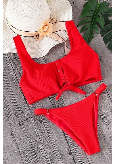 Angelsin Kırmızı Bikini Takım (402449817)