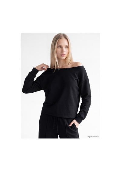 LC Waikiki Alıta Cıty Farkıyla Xsıde Siyah Kayık Yaka Soft Touch Kadın Sweatshirt Siyah - 924121693 Siyah LC Waikiki Alıta Cıty Farkıyla Xsıde Siyah Kayık Yaka Soft Touch Kadın Sweatshirt Siyah - 924121693 Siyah